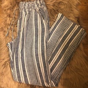 Striped Linen Pants